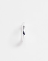 Thumbnail for your product : ASOS DESIGN DESIGN sterling silver tube hoop earrings in 25mm