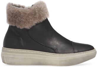 CLOUD Quies Wool Lined Bootie with Genuine Shearling Cuff