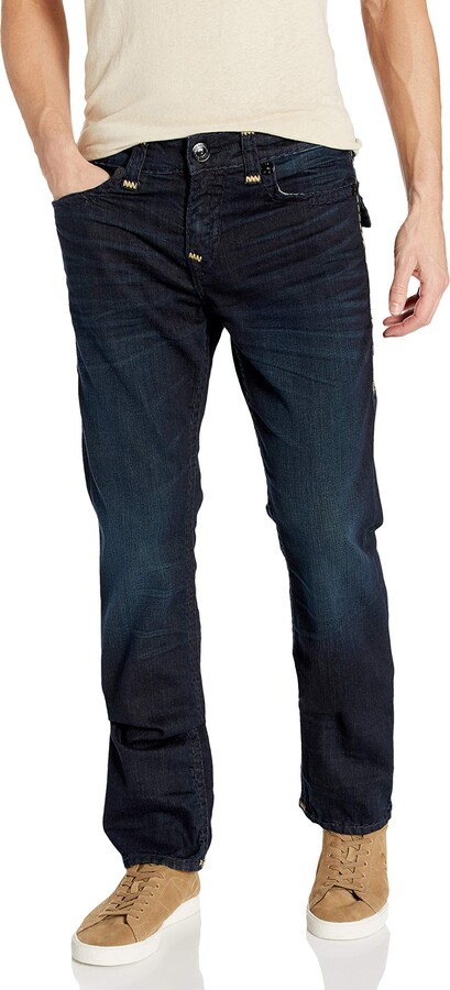 true religion men's ricky super t straight leg jeans