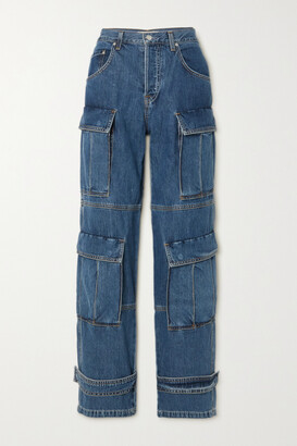 GRLFRND Lex Mid-rise Straight-leg Jeans - Dark denim - 31