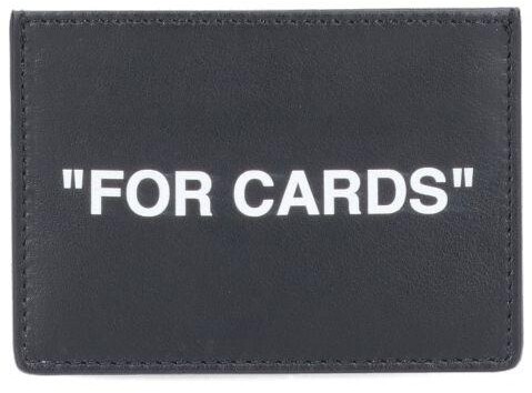 Off-White Quote Printed Cardholder - ShopStyle Wallets