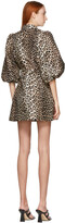 Thumbnail for your product : Ganni SSENSE Exclusive Brown & Black Jacquard Dress