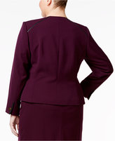 Thumbnail for your product : Calvin Klein Size Zip-Front Blazer