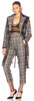 Thumbnail for your product : Y/Project Condom Tuxedo Coat in Gray,Plaid