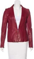 Thumbnail for your product : CNC Costume National Leather Peak-Lapel Blazer