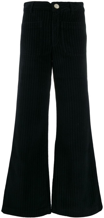 black flared cords