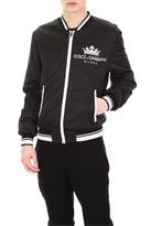 Thumbnail for your product : Dolce & Gabbana Bomber Jacket With Crown Print