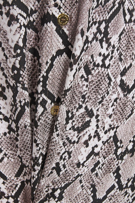 Heidi Klein Snake-print Woven Maxi Dress