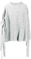 Thumbnail for your product : MSGM Knot-Detail Ribbed Knit Jumper