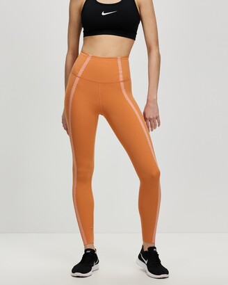 orange nike tights