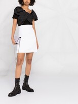 Thumbnail for your product : Alexander McQueen Rear-Pleated Straight-Fit Skirt