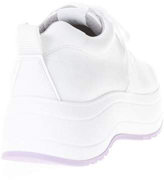 Celine Delivery White Leather Sneakers
