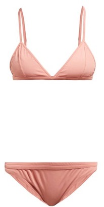 Haight Taping Triangle Top Bikini Set - Pink