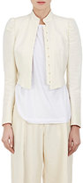 Thumbnail for your product : Dries Van Noten Women's Bach Puff-Shoulder Cotton-Linen Crop Jacket