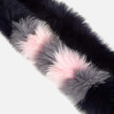 Thumbnail for your product : BKLYN Women's Fox Fur Scarf - Navy/Baby Pink Stripes