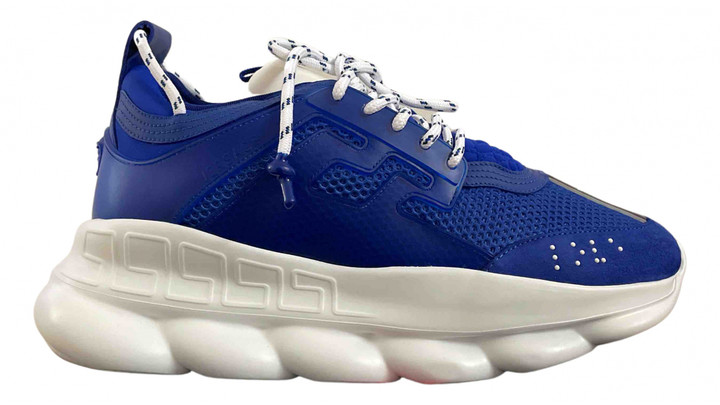 versace blue trainers