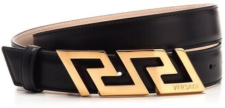 Versace Greca Logo Buckle Belt