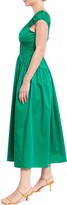 Thumbnail for your product : La Ligne Polished Smocked Waist Cotton Dress