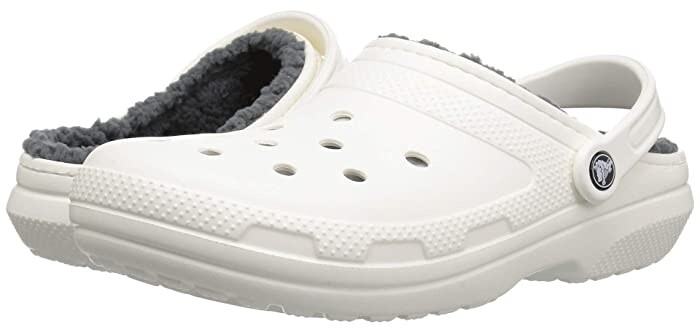 white lined crocs