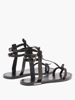 Thumbnail for your product : Isabel Marant Jint T-bar Leather Sandals - Black