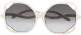 Thumbnail for your product : Linda Farrow Jerry oversized sunglasses