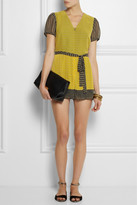 Thumbnail for your product : Anna Sui Printed silk-chiffon playsuit
