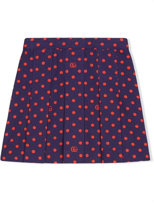 Gucci Children Polka-Dot Printed Skirt