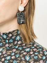 Thumbnail for your product : Lele Sadoughi marble effect drop earrings