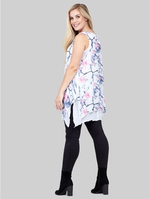 M&Co Izabel floral longline tunic top