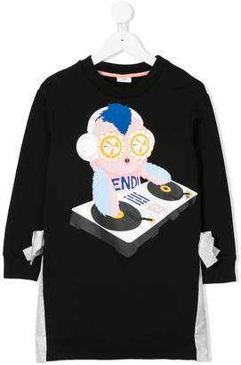 Fendi Kids printed T-shirt dress