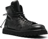 Thumbnail for your product : Marsèll Grained-Leather Tied Ankle Boots