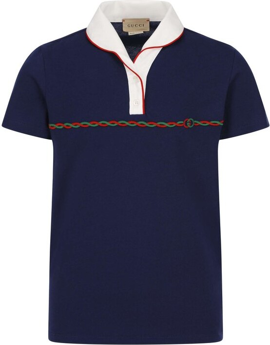 Gucci Children Button Detailed Short-Sleeved Polo Shrirt - ShopStyle ...