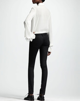Thumbnail for your product : Saint Laurent Skinny Low-Waist Jeans, Black