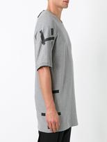 Thumbnail for your product : 11 By Boris Bidjan Saberi geometric print long fit T-shirt