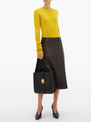 Bottega Veneta Exaggerated-sleeve Cashmere-blend Sweater - Yellow