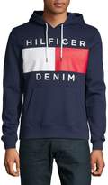 Thumbnail for your product : Tommy Hilfiger Logo Fleece Drawstring Hoodie