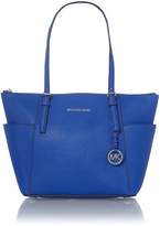 Thumbnail for your product : Michael Kors Jet Set Item blue zip top tote bag