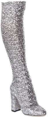 Dolce & Gabbana 90mm Stretch Sequins Over The Knee Boots