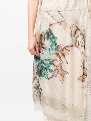 Antonio Marras Floral-Print Asymmetric-Hem Dress