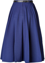 Thumbnail for your product : Vionnet Pleated Skirt with Leather Belt