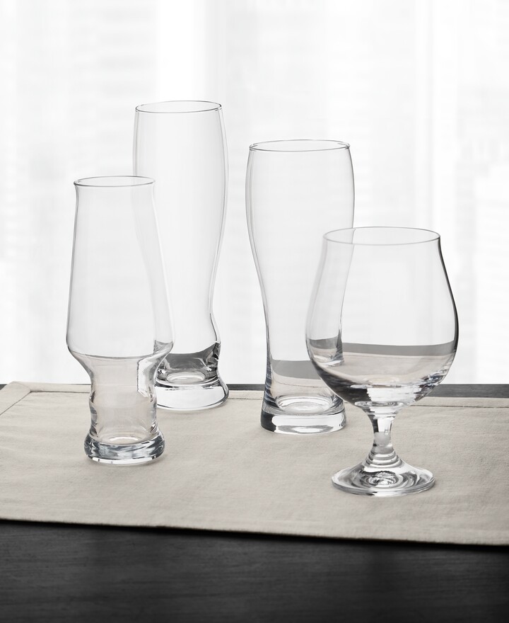 Hotel Collection Stemless Beer Glasses, Set of 4, Created for Macy's - Clear