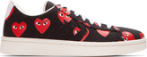 Thumbnail for your product : Comme des Garcons Play Black Canvas Heart Logo Low-Top Converse Pro Sneakers