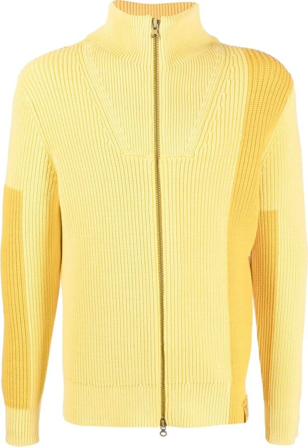 Diesel Ribbed-Knit Zip-Up Sweater - ShopStyle