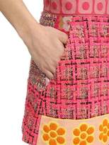 Thumbnail for your product : Moschino Tweed & Jacquard Patchwork Skort