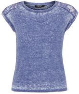 Thumbnail for your product : New Look Teens Blue Lace Insert T-Shirt