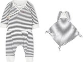 Thumbnail for your product : Petit Bateau Stripe-Pattern Babygrow Set