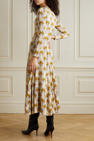 Thumbnail for your product : Tory Burch Printed Jersey Midi Dress - Sand