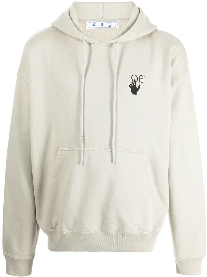 Off-White Bubble Arrow drawstring hoodie - ShopStyle