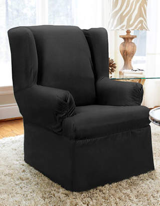 Sure Fit Twill Wrap Style Wing Chair Slipcover