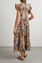 Thumbnail for your product : Ulla Johnson Arinella Printed Cotton-blend Voile Coverup - White
